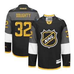 Glued Los Angeles Kings #32 Drew Doughty Black 2016 All Star NHL Jersey