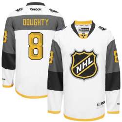 Glued Los Angeles Kings #8 Drew Doughty White 2016 All Star NHL Jersey