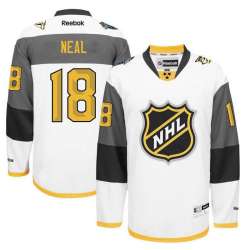 Glued Nashville Predators #18 James Neal White 2016 All Star NHL Jersey