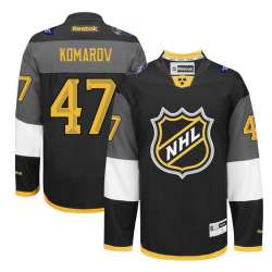Glued Toronto Maple Leafs #47 Leo Komarov Black 2016 All Star NHL Jersey