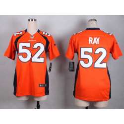 Glued Women Nike Denver Broncos #52 Shane Ray Orange Team Color Game Jersey WEM