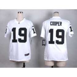 Glued Women Nike Oakland Raiders #19 Cooper White Team Color Game Jersey WEM