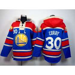 Golden State Warriors #30 Stephen Curry Blue Hoodie