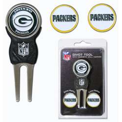 Green Bay Packers Golf Divot Tool with 3 Markers