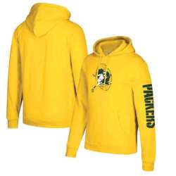 Green Bay Packers Mitchell & Ness Classic Team Pullover Hoodie Gold