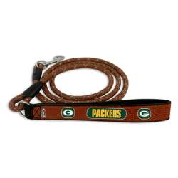Green Bay Packers Pet Leash Leather Frozen Rope Football Size Medium