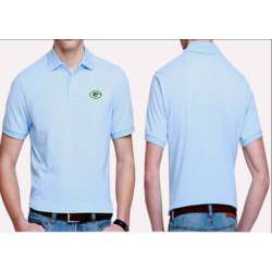 Green Bay Packers Players Performance Polo Shirt-Sky Blue