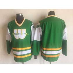 Hartford Whalers Blank CCM Throwback Stitched Jersey