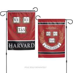 Harvard Crimson Flag 12x18 Garden Style 2 Sided