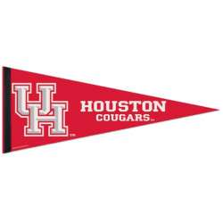 Houston Cougars Pennant 12x30 Premium Style - Special Order