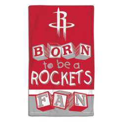Houston Rockets Baby Burp Cloth 10x17 Special Order
