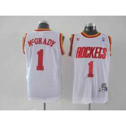 Houston Rockets #1 McGrady White Jerseys