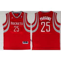 Houston Rockets #25 Chandler Parsons Revolution 30 Swingman Red Jerseys