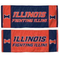 Illinois Fighting Illini Cooling Towel 12x30 - Special Order