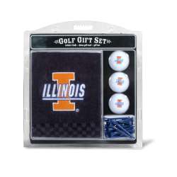 Illinois Fighting Illini Golf Gift Set with Embroidered Towel