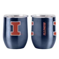 Illinois Fighting Illini Travel Tumbler 16oz Ultra Curved Beverage Special Order