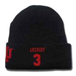 Indiana Hoosiers #3 OG Anunoby Black College Basketball Knit Hat