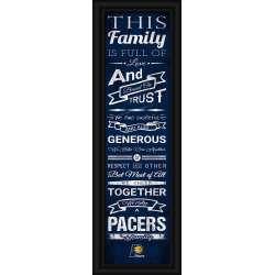 Indiana Pacers Family Cheer Print 8x24