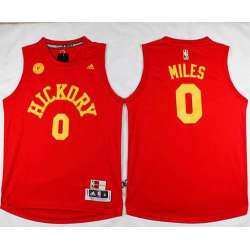 Indiana Pacers #0 C.J. Miles Red Hardwood Classics Stitched NBA Jersey