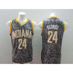 Indiana Pacers #24 Paul George Leopard Fashion Jerseys