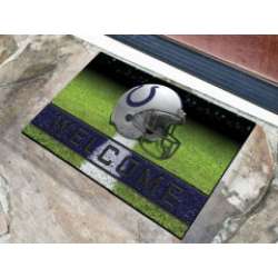 Indianapolis Colts Door Mat 18x30 Welcome Crumb Rubber