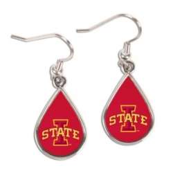 Iowa State Cyclones Earrings Tear Drop Style - Special Order