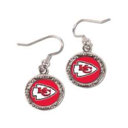 Kansas City Chiefs Earrings Round Style - Special Order