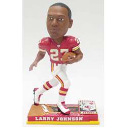 Kansas City Chiefs Larry Johnson Forever Collectibles On Field Bobblehead CO