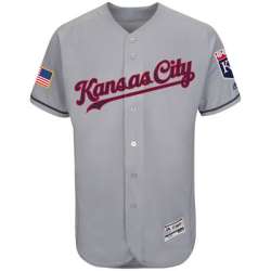 Kansas City Royals Blank Gray 2016 Fashion Stars & Stripes Flexbase Stitched Baseball Jersey Jiasu