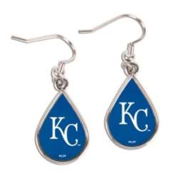 Kansas City Royals Earrings Tear Drop Style