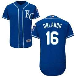 Kansas City Royals #16 Paulo Orlando Royal Flexbase Stitched Jersey DingZhi