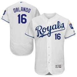 Kansas City Royals #16 Paulo Orlando White Flexbase Stitched Jersey DingZhi