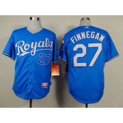 Kansas City Royals #27 Brandon Finnegan Light Blue Jerseys
