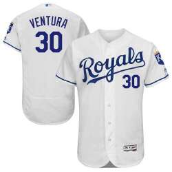 Kansas City Royals #30 Yordano Ventura White Flexbase Stitched Jersey DingZhi