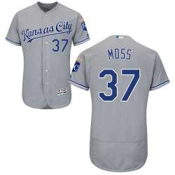 Kansas City Royals #37 Brandon Moss Gray Flexbase Stitched Jersey DingZhi