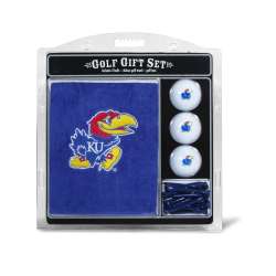 Kansas Jayhawks Golf Gift Set with Embroidered Towel - Special Order