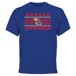 Kansas Jayhawks Micro Mesh WEM T-Shirt - Royal Blue