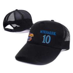 Kansas Jayhawks #10 Sviatoslav Mykhailiuk Black Mesh College Basketball Adjustable Hat