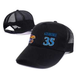 Kansas Jayhawks #35 Black Mesh College Basketball Adjustable Hat