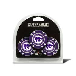Kansas State Wildcats Golf Chip with Marker 3 Pack