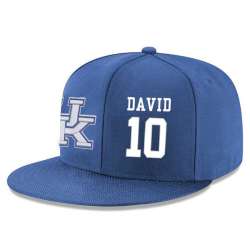 Kentucky Wildcats #10 Jonny David Blue Adjustable Hat