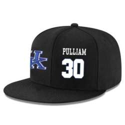 Kentucky Wildcats #30 Dillon Pulliam Black Adjustable Hat