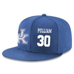 Kentucky Wildcats #30 Dillon Pulliam Blue Adjustable Hat