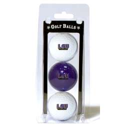 LSU Tigers 3 Pack of Golf Balls - Special Order