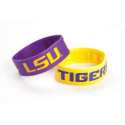 LSU Tigers Bracelets 2 Pack Wide