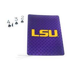 LSU Tigers Playing Cards Diamond Plate