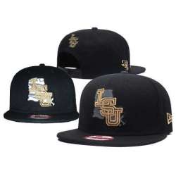 LSU Tigers Team Logo Black NCAA Adjustable Hat GS