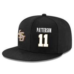 LSU Tigers #11 Jalyn Patterson Black Adjustable Hat