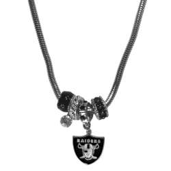 Las Vegas Raiders Necklace Euro Bead Style - Special Order