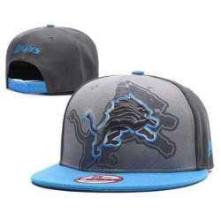 Lions Team Logo Gray Snapback Adjustable Hat GS